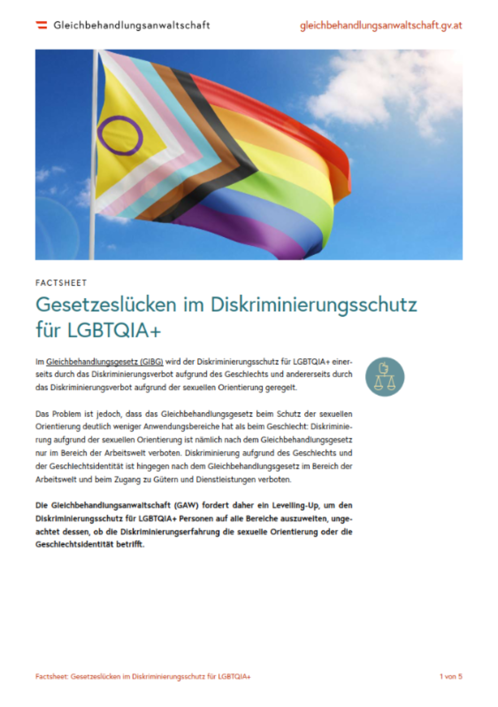 Screenshot Medienfactsheet LGBTQIA+